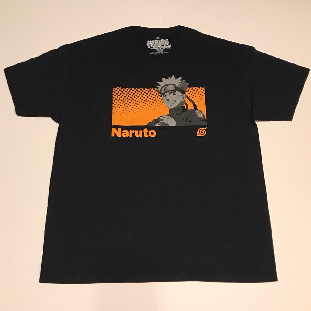 NARUTO SHIPPUDEN NARUTO UZUMAKI DOUBLE SIDED T SHIRT (BRAND NEW)